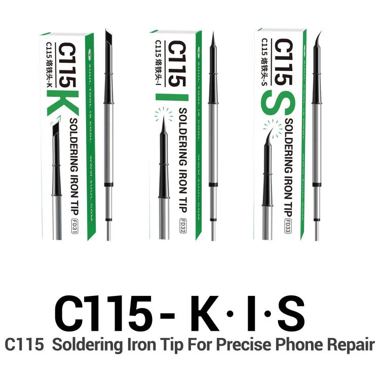 2UUL Soldering Iron Tip For C115 Soldering Station Handle, Model:FD31-K - Image 2