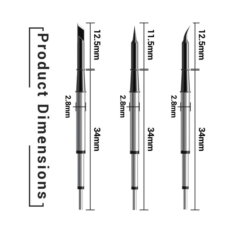 2UUL Soldering Iron Tip For C115 Soldering Station Handle, Model:FD33-S - Image 3