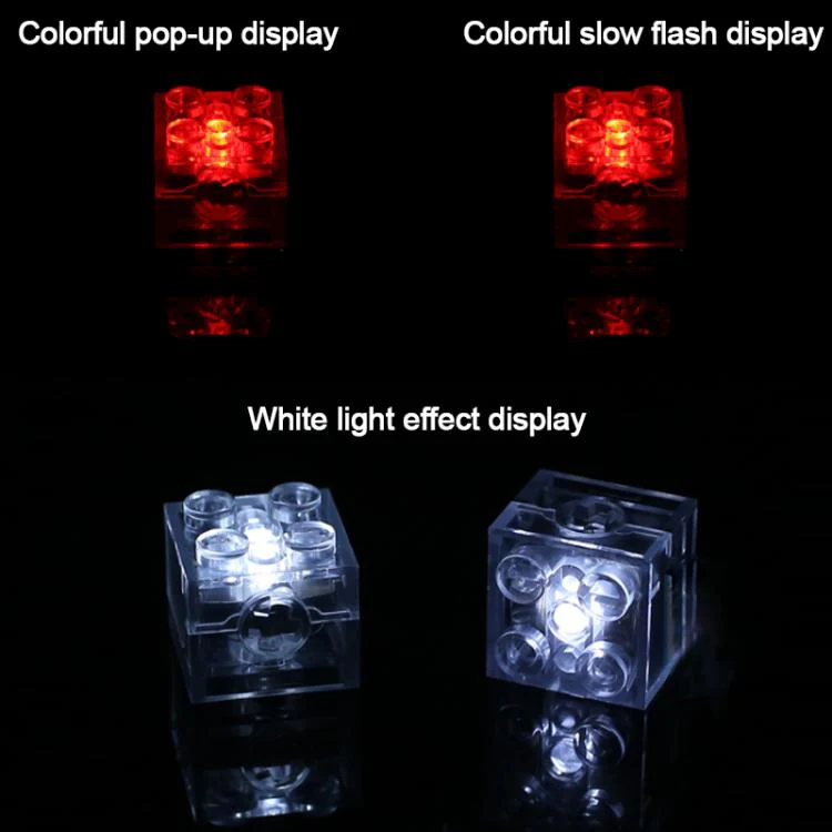 2x2 DIY Building Blocks LED Light Luminous Toy(Green) - Image 3