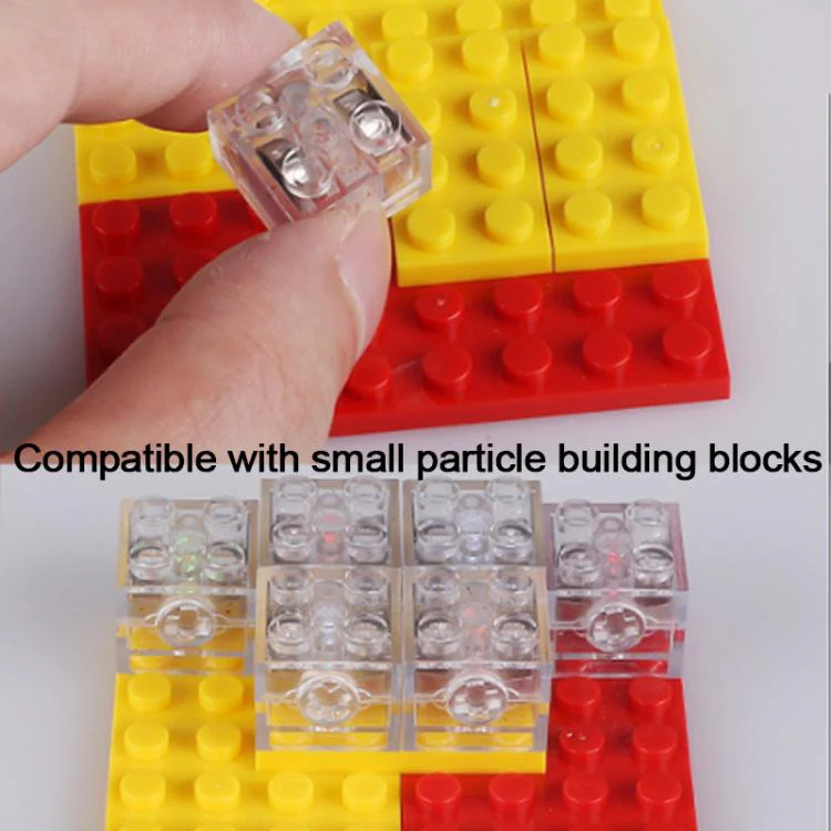 2x2 DIY Building Blocks LED Light Luminous Toy(Green) - Image 4