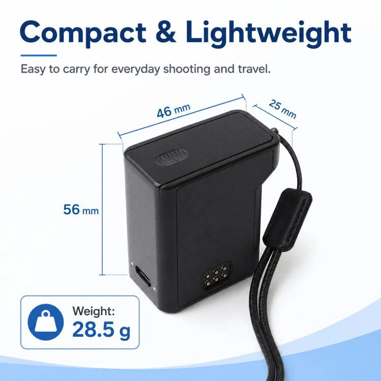 3-in-1 Battery Charger Case For Ricoh GR3 GR3X DB-110 & Olympus LI-92B(Black) - Image 6