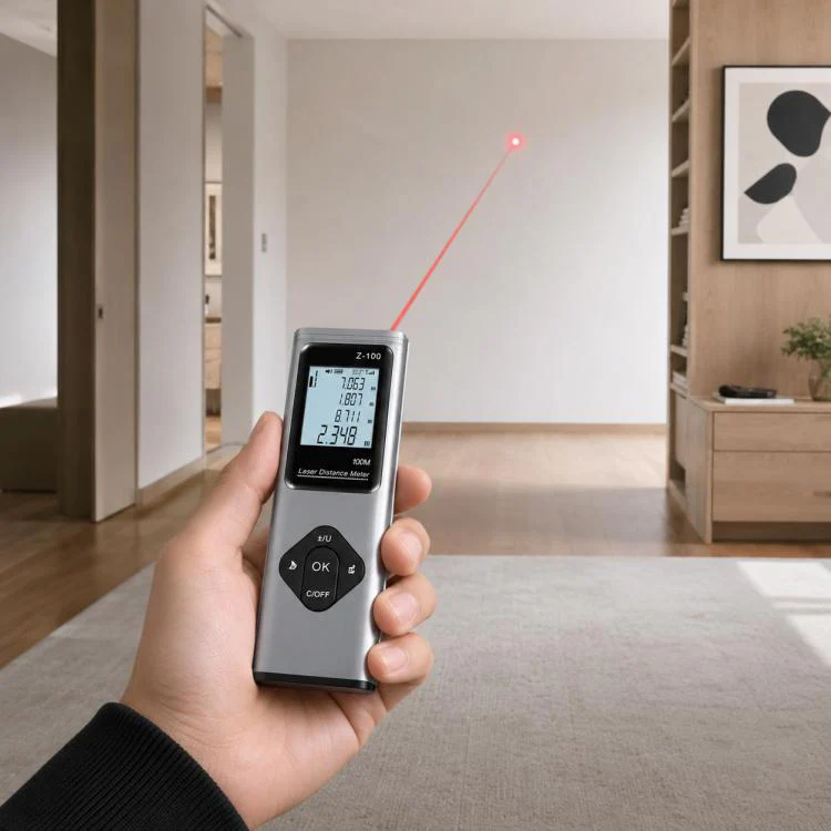3 in 1 Crosshair Laser Rangefinder Digital Measuring Ruler, Measurement Range:40m