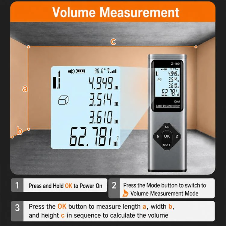 3 in 1 Crosshair Laser Rangefinder Digital Measuring Ruler, Measurement Range:40m - Image 10