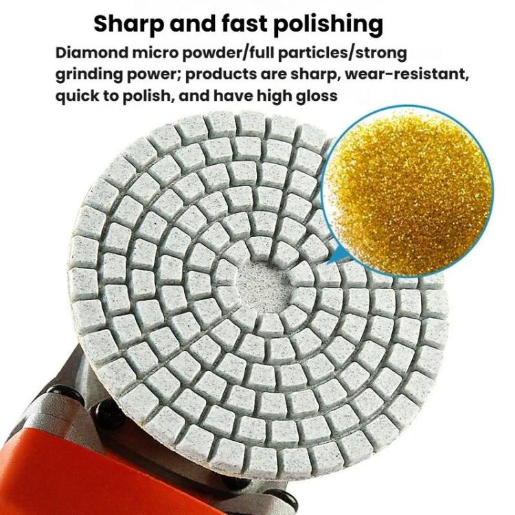 3 inch 8cm One-piece Diamond Dry Grinding Disc Tile Edge Grinding Disc, Mesh: 300 - Image 6