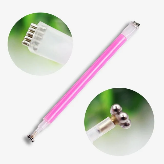 3 PCS Cat Eye Gel Magnet Pen Double Head Magnetic Pen Plum Branding Flower Magnetic Pen Nail Cat Eye Magnet New Tool(pink)