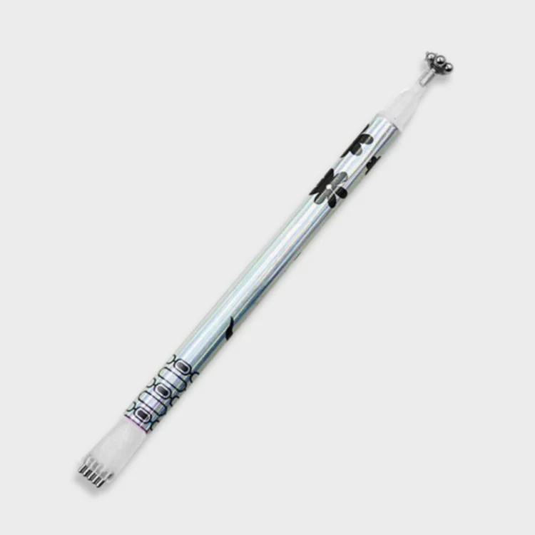 3 PCS Cat Eye Gel Magnet Pen Double Head Magnetic Pen Plum Branding Flower Magnetic Pen Nail Cat Eye Magnet New Tool(silver) - Image 2