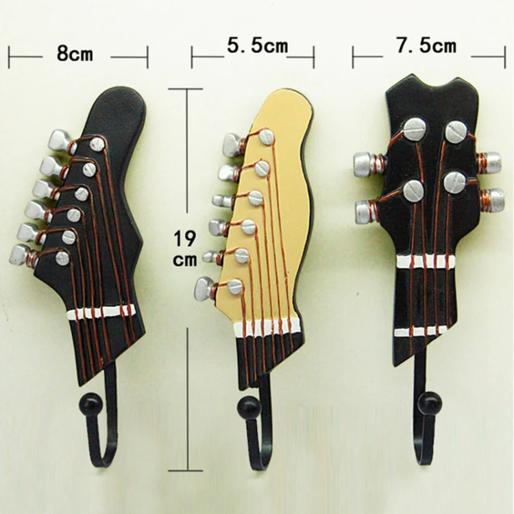 3 PCS Guitar Shape Home Decoration Hook - Image 6