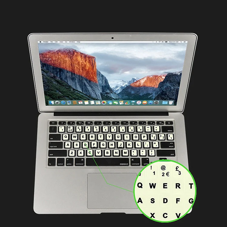 3 PCS Luminous Keyboard Stickers Notebook Desktop Computer Keyboard Stickers(French) - Image 5