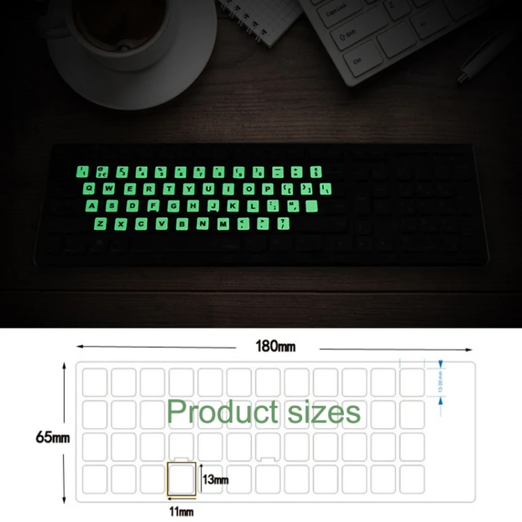 3 PCS Luminous Keyboard Stickers Notebook Desktop Computer Keyboard Stickers(Japanese) - Image 6