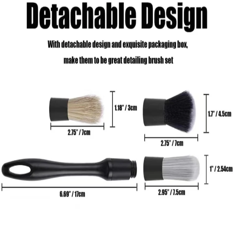 3 PCS / Set Car Interior Air Conditioning Cleaning Nylon Brush - Image 3