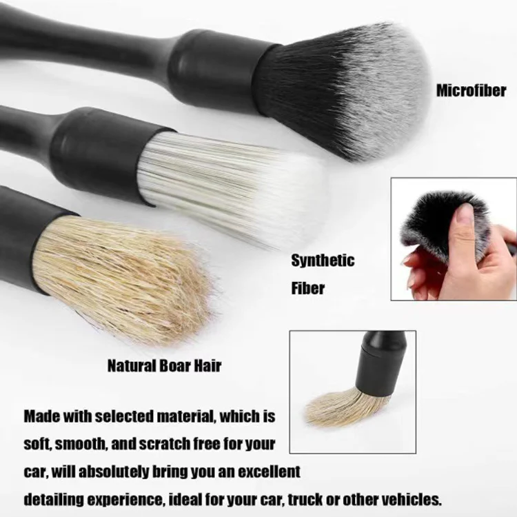 3 PCS / Set Car Interior Air Conditioning Cleaning Nylon Brush - Image 4