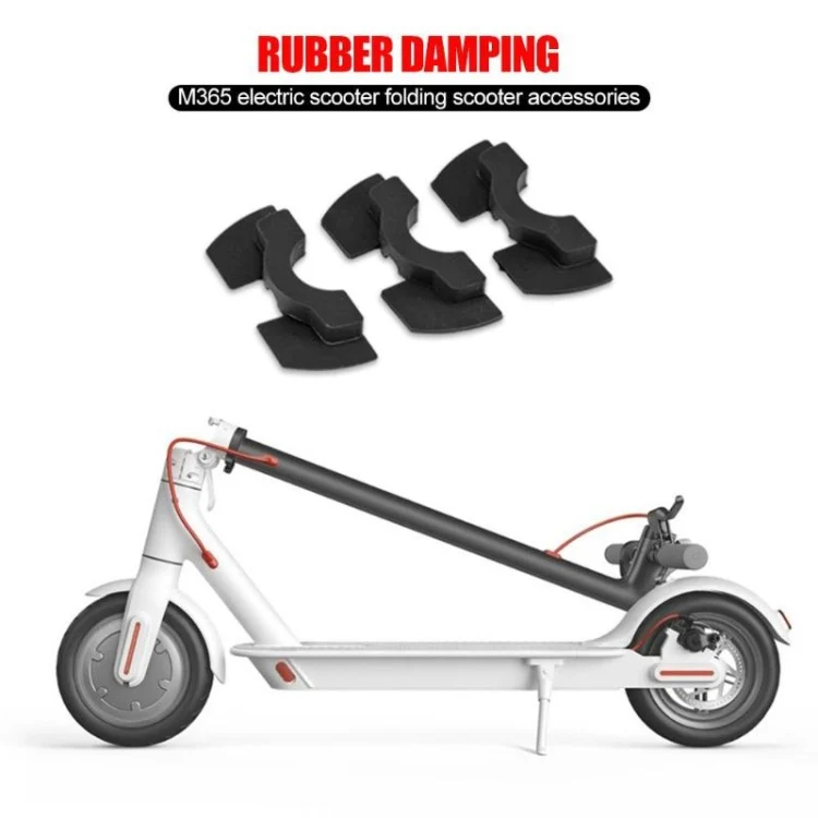 3 PCS Shock Absorption Shockproof Standing Handle Rubber Damper for Xiaomi Mijia M365 Electric Scooter(Black) - Image 5