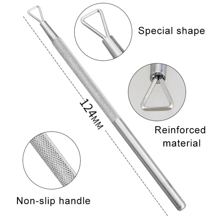 3 PCS Stainless Steel Nail Tool Steel Push and Remove Nail Polish Glue Phototherapy Glue Unloading Knife - Image 3