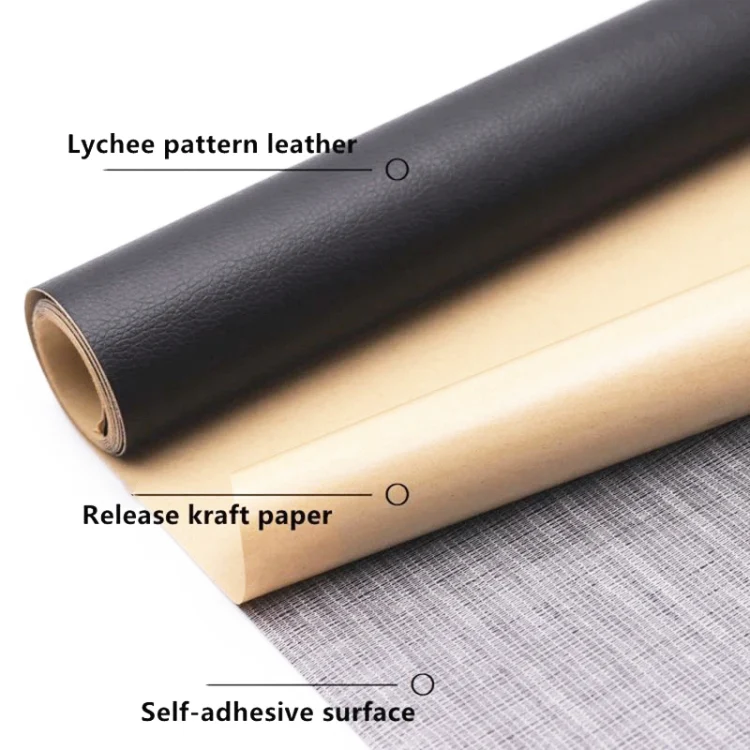 30 x 137cm Self Adhesive Leather for Sofa Repair Patch Car Seat PVC Leather Sticker(Red) - Image 2