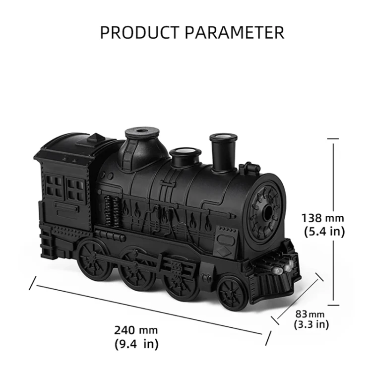 300ml Small Train Essential Oil Diffuser Humidifier With Remote Control AU Plug - Image 9