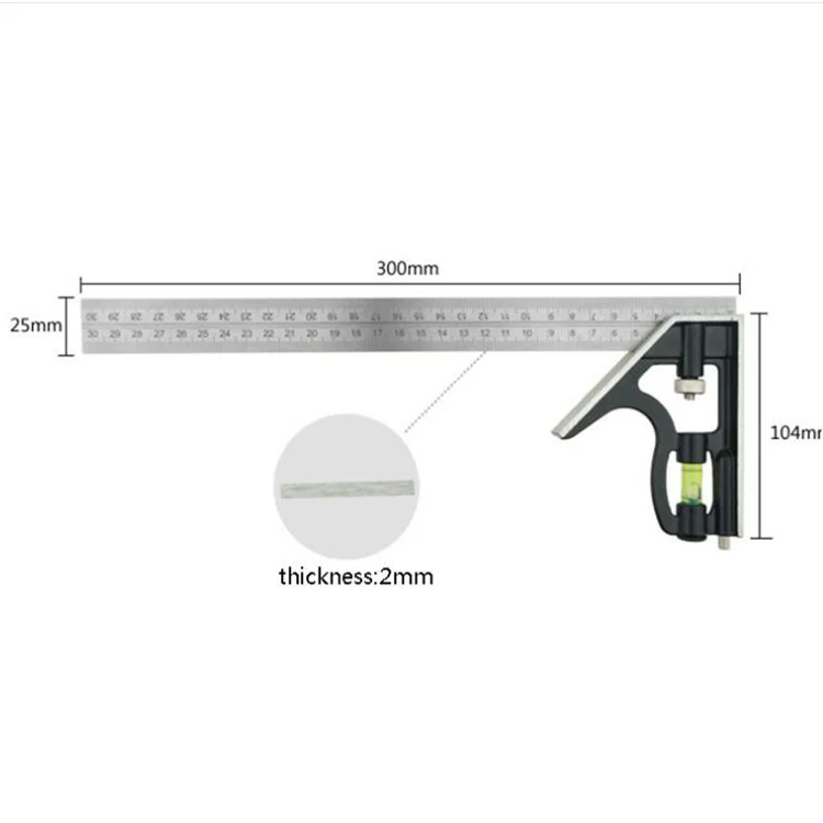 300mm Multifunctional Combination Angle Woodworking Tools - Image 6