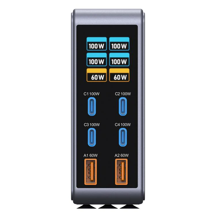 300W GaN Multi Interface Desktop Fast Charger, Plug:AU Plug - Image 3
