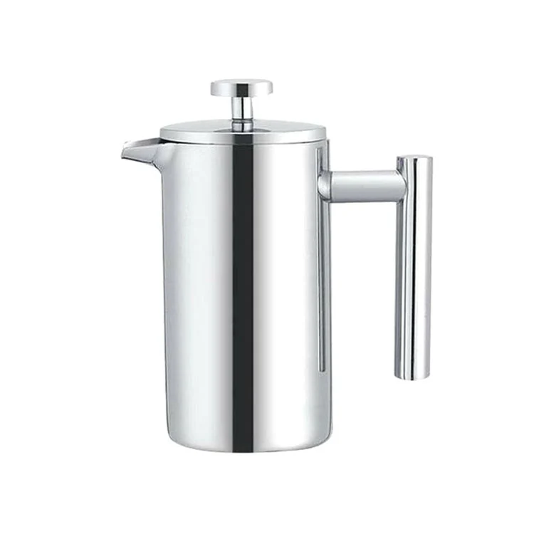 304 Stainless Steel French Pressure Coffee Pot Hand Made Tea Pot, Capacity:350ml - Image 2