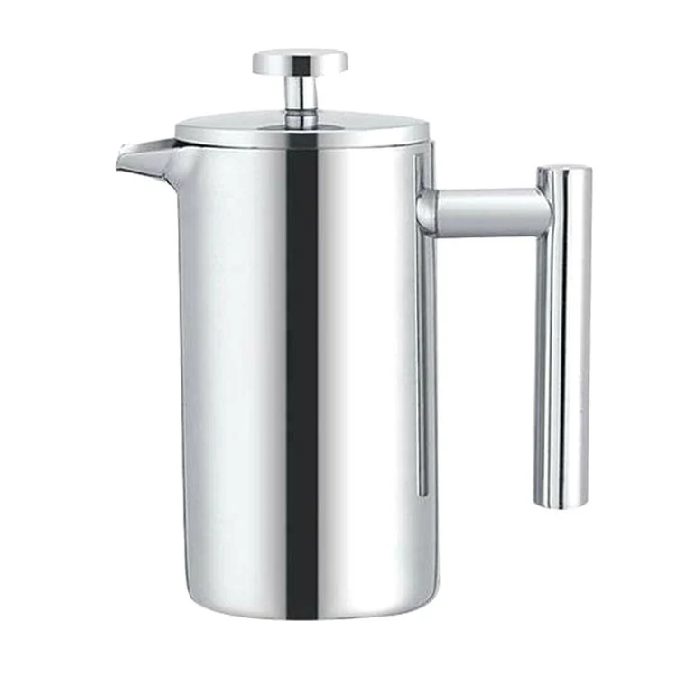 304 Stainless Steel French Pressure Coffee Pot Hand Made Tea Pot, Capacity:800ml - Image 2