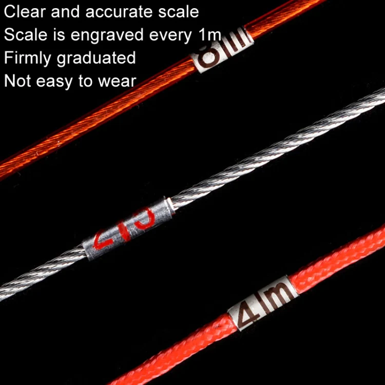 30m Steel Wire Measuring Rope With Scale Marking Pull Ring Deep Well Rope - Image 6