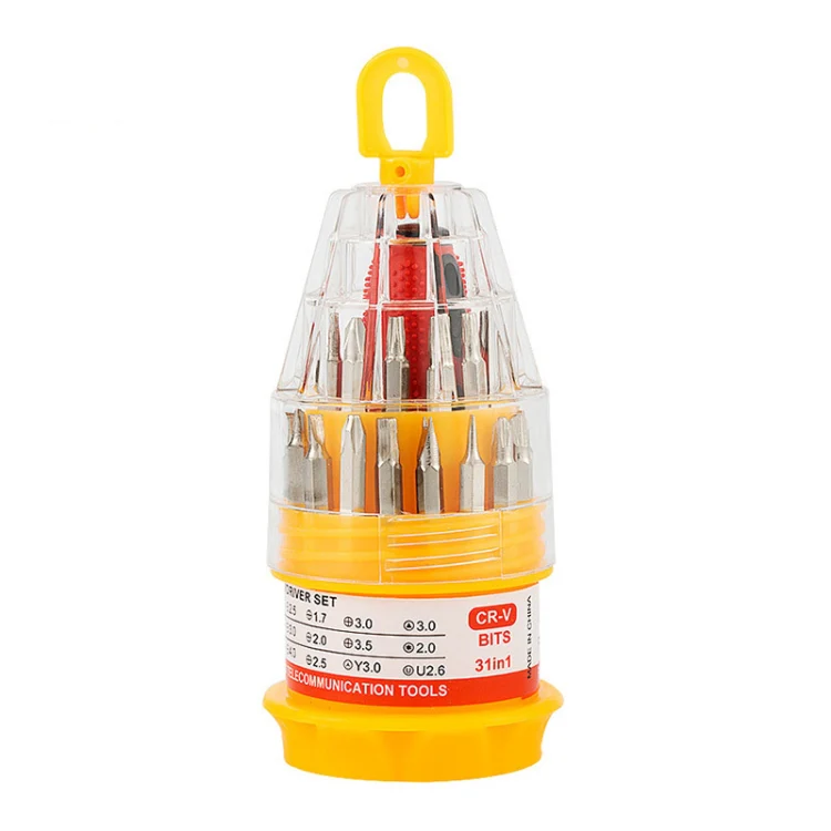 31 In 1 Small Screwdriver Cross Mobile Phone Repair Tool Pagoda Screwdriver Multifunctional Screwdriver Set, Specification: 31 PCS In 1 Small - Image 2