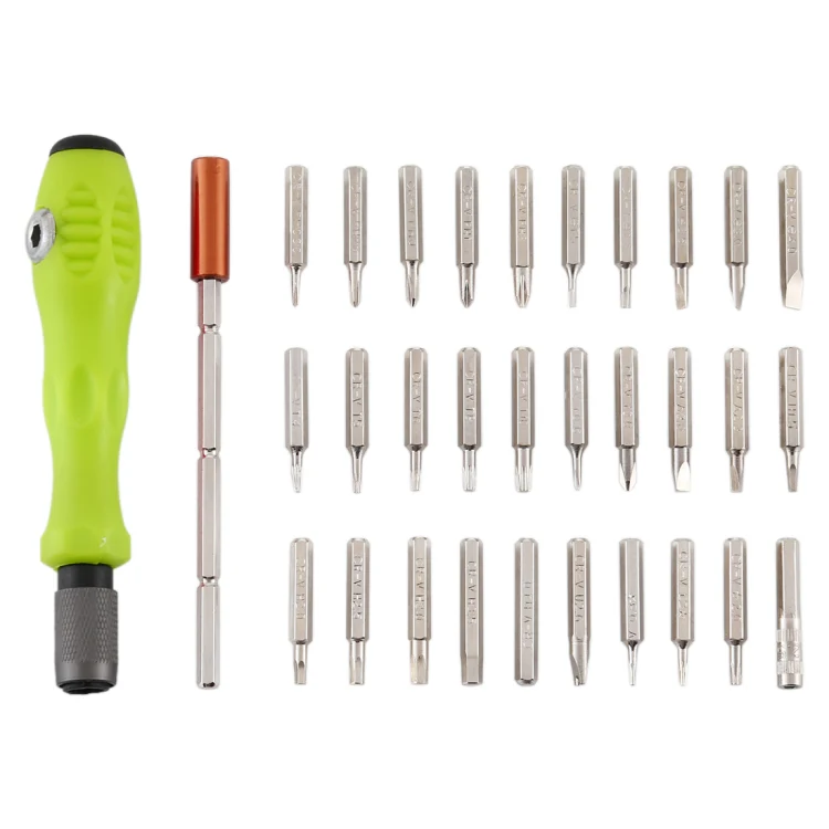32-in-1 CRV Steel Mobile Phone Disassembly Repair Tool Multi-function Combination Screwdriver Set(Gray Green) - Image 2