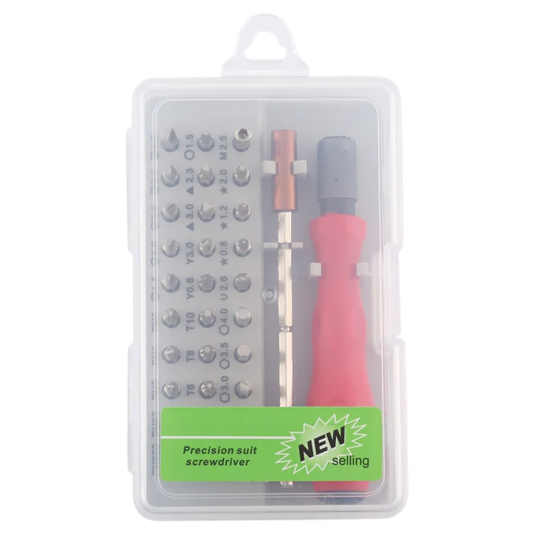 32-in-1 CRV Steel Mobile Phone Disassembly Repair Tool Multi-function Combination Screwdriver Set(Red) - Image 5