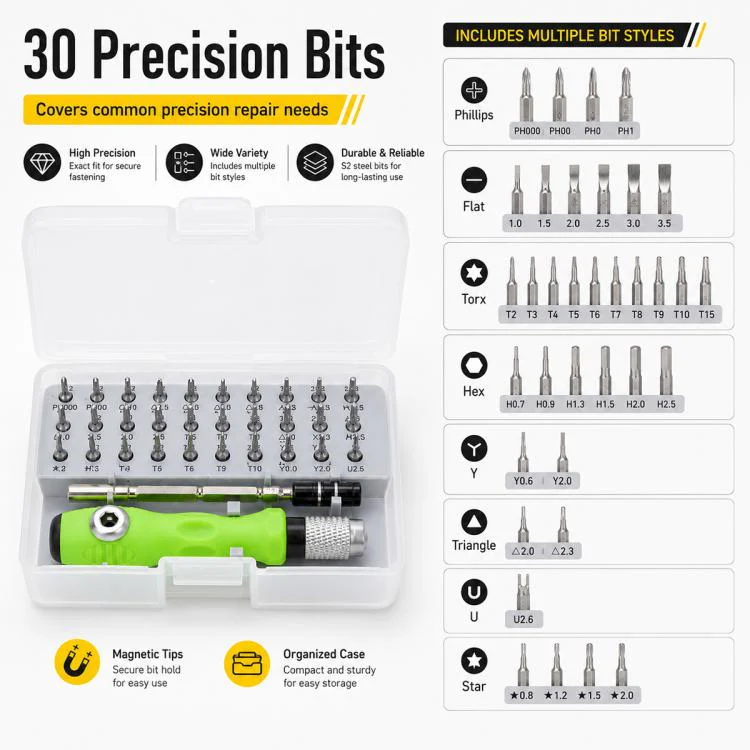 32 in 1 Multifunctional Magnetic Screwdriver Bit Set - Image 4
