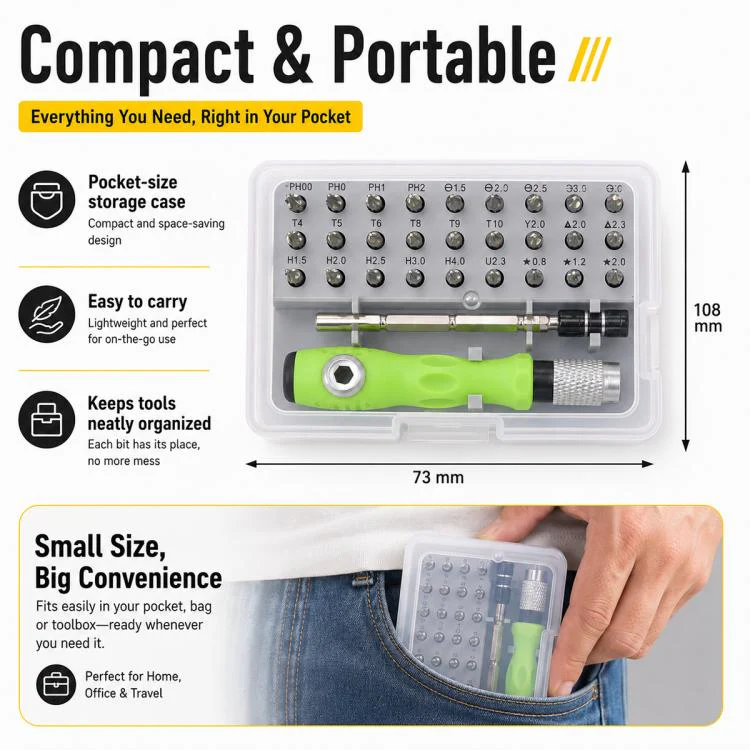 32 in 1 Multifunctional Magnetic Screwdriver Bit Set - Image 5