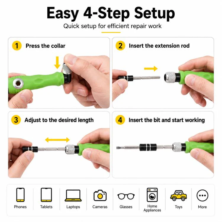 32 in 1 Multifunctional Magnetic Screwdriver Bit Set - Image 7