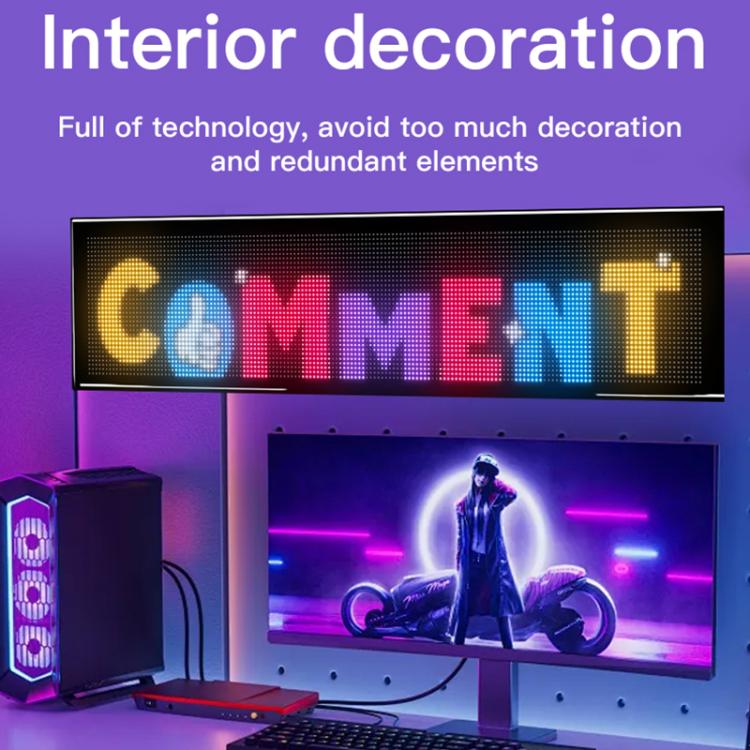 32x192 Pixels Double Row Ultra-Thin Waterproof LED Flexible Advertising Matrix Display Screen(UK Plug) - Image 9