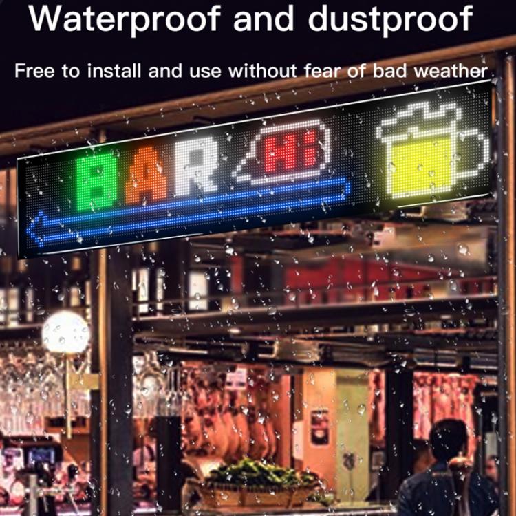 32x192 Pixels Double Row Ultra-Thin Waterproof LED Flexible Advertising Matrix Display Screen(US Plug) - Image 7