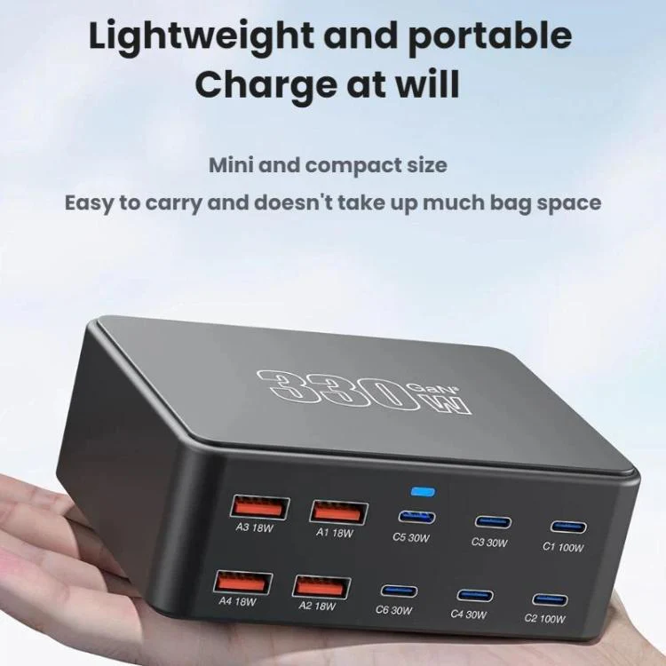 330W GaN Super Fast Charging Multi-Port Charger(Kor Plug) - Image 4
