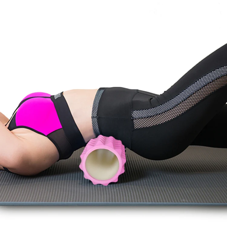 33cm 4pcs/set EVA Hollow Foam Roller Muscle Relaxation Roller Yoga Column Set Fitness Equipment(Orange) - Image 2