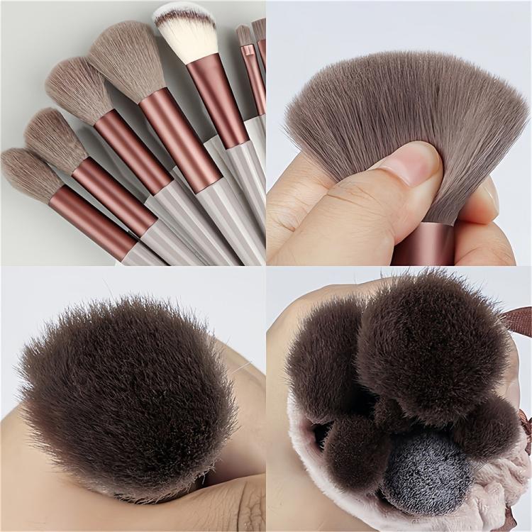 35pcs /Set Makeup Facial Cleansing Puff Makeup Tool Set, Color: Brown - Image 5