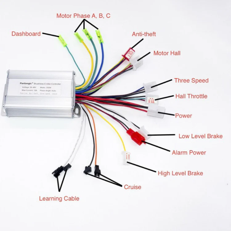 36V-48V 350W Electric Vehicle Controller - Image 3