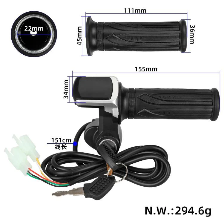 36V Electric Scooter Twist Throttle Replacement Speed Control Handle Grip Assembly - Image 4