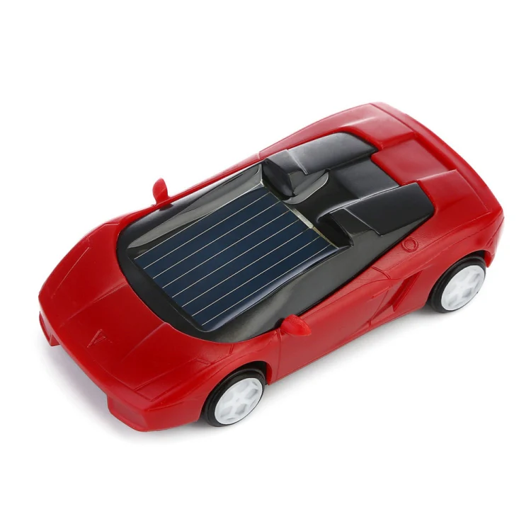3PCS Solar Toys Car Powered Mini Car Racer Toy For Kids(Red) - Image 2