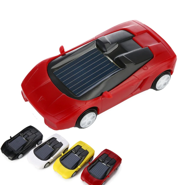 3PCS Solar Toys Car Powered Mini Car Racer Toy For Kids(Red) - Image 4