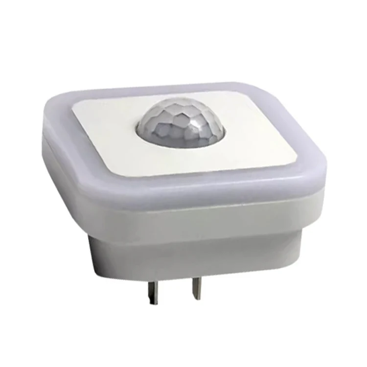 3W Home LED Human Auto Sensor Night Light Plug-In Wiring-Free Staircase Corridor Aisle Light, US Plug(White Light) - Image 2