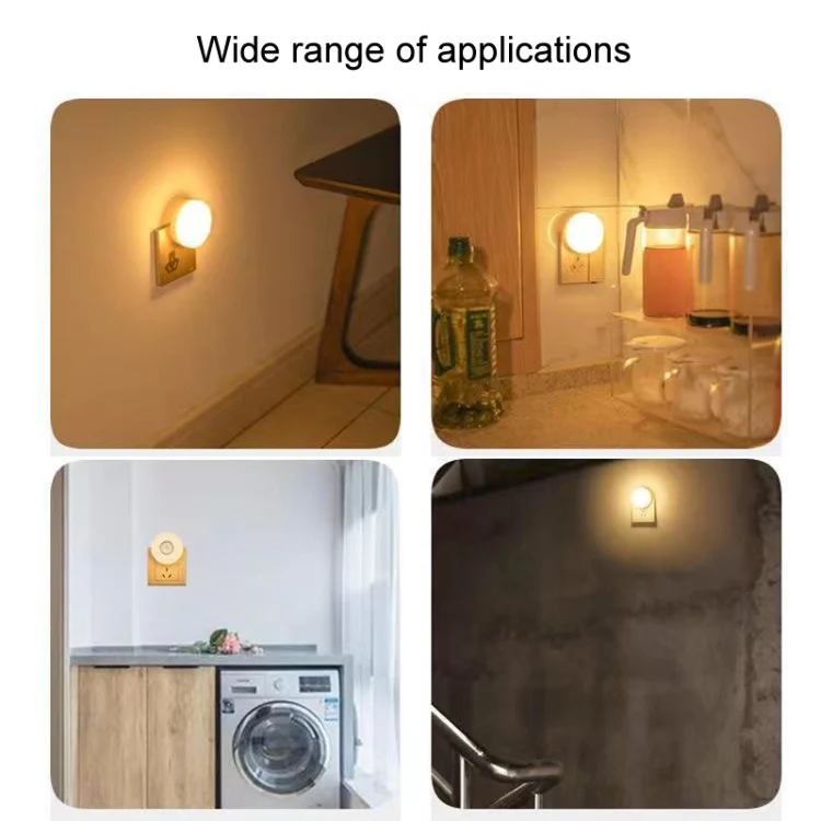 3W Home LED Human Auto Sensor Night Light Plug-In Wiring-Free Staircase Corridor Aisle Light, US Plug(White Light) - Image 6