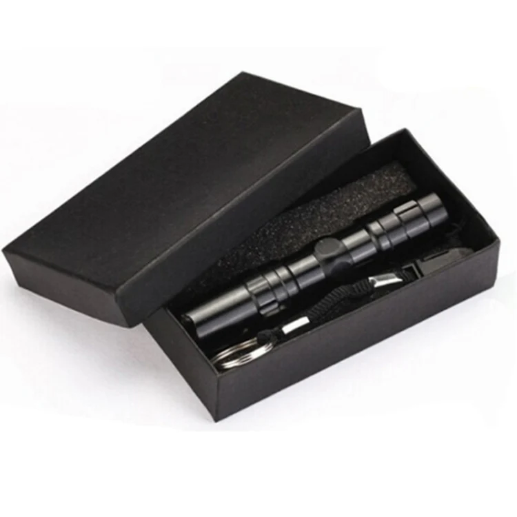 3W LED Mini Flashlight Light Torch Lamp with Strap(Black) - Image 3