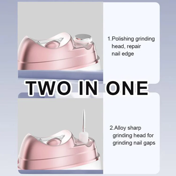 4-in-1 Electric Nail Clipper, Grinder, Polisher & UV Dryer Rechargeable Multifunctional Nail Care Kit(M8 Gray) - Image 4