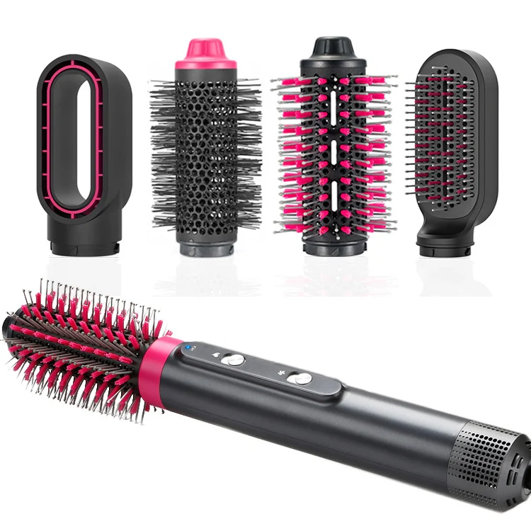 4 In 1 Hair Dryer Curling Straight Comb Hot Air Comb(UK Plug) - Image 2