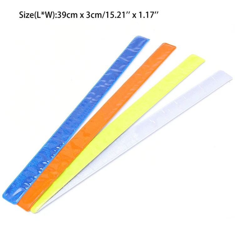 4 PCS Bike Bicycle Cycling Band Arm Leg Pant Reflective Strap Belt Safety Reflector(Yellow) - Image 7