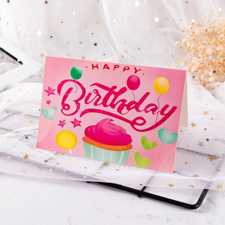 40 PCS Hand Drawn Children Birthday Card(15)