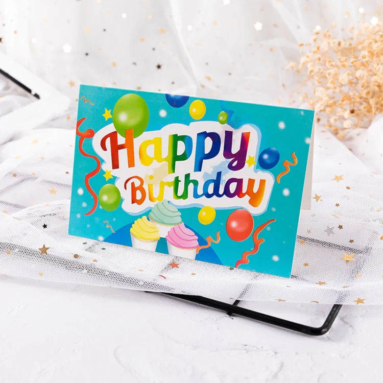 40 PCS Hand Drawn Children Birthday Card(20)
