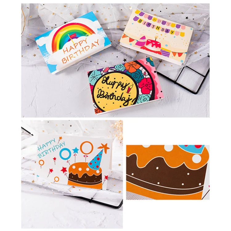 40 PCS Hand Drawn Children Birthday Card(9) - Image 5