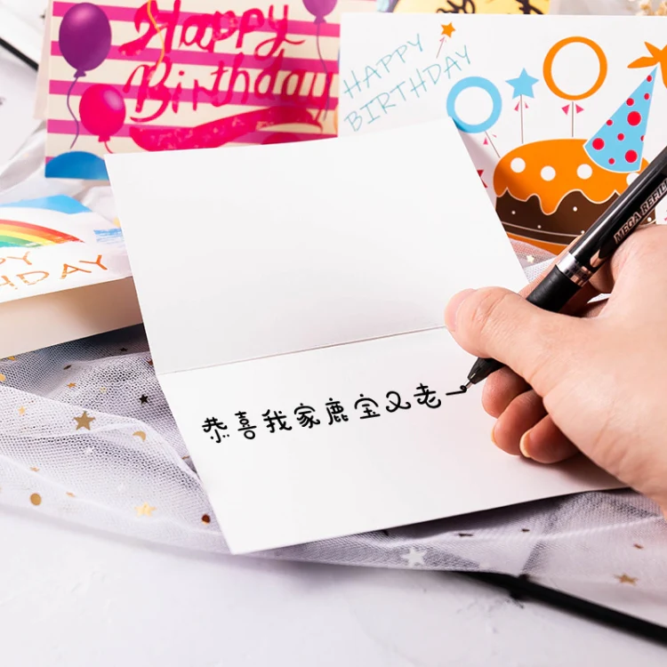 40 PCS Hand Drawn Children Birthday Card(9) - Image 6