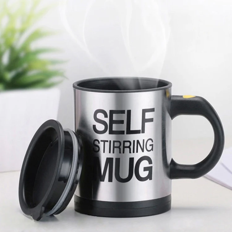 400ml Mugs Automatic Electric Self Stirring Mug Cup Coffee Milk Mixing Mug Smart Stainless Steel Juice Mix Cup Drinkware(Black) - Image 9
